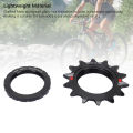 Yechiry Fixed Gear Single Speed Bike Freewheel Aluminum Alloy Lightweight Freewheel Replacement Stable Smooth Ride Ideal for City Commuting (14T). 