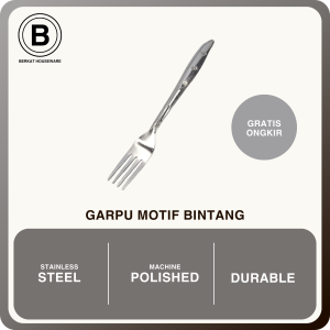 Garpu Makan Stainless Steel Motif Bintang|Table Fork 888