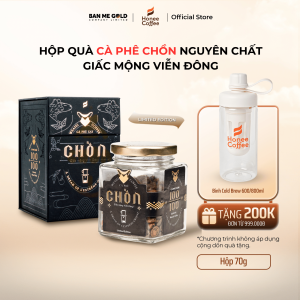 [TẶNG BÌNH] Hộp Quà Cà Phê 100% Chồn THẬT Nguyên Chất - Giấc Mộng Viễn Đông - Hũ 70g - Chính Hãng Ban Me Gold - Honee Coffee