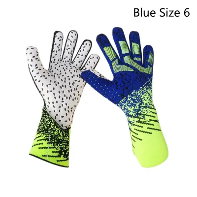 LUSIT 1Pair Mủ cao su dày Găng tay thủ môn Bảo vệ ngón tay Chống trượt Găng tay bóng đá Chống mài mòn dành cho người lớn và trẻ em