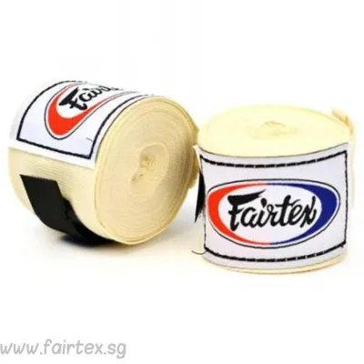 Fairtex Handwraps White 180 inches – 4.5 meters