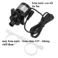 Bơm chìm DC 12v 18W dùng máy bơm bể cá cảnh, trồng thủy canh. 