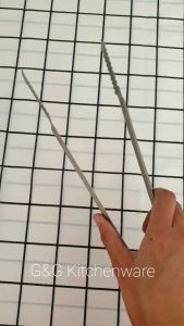 ที่คีบ 10.5นิ้ว คีบบาร์บีคิว BBQ สแตนเลส 100% คีบอาหาร 100% คีบขนมปัง เบเกอร์รี่ 100% คีบอาหารไม่ช้ำ