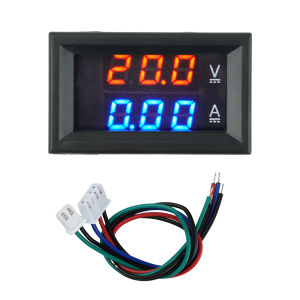Diymore h28ui DC 4-28V 0.28-inch Red/Blue LED dual-hiển thị điện áp/hiện tại Meter DC 0-100V 10/50/100A