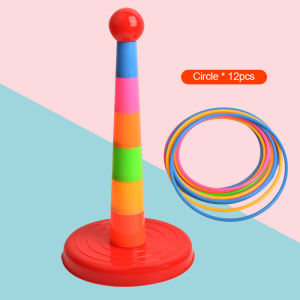 Throw Circle Toy Plastic Cast Throw Circle Hoop Ring Toss Gift Baby Fun Game Set Intelligence Educational Outdoor