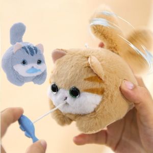 Thời Trang Mới Mèo Sang Trọng Chìa Khóa Túi Mặt Dây Chuyền Dễ Thương Đuôi Wagging Chó Con Sang Trọng Búp Bê Kid Đồ Chơi Quà Tặng