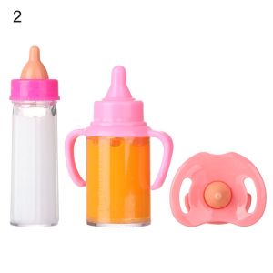 BETTERFORM fit Newborn Dolls Magic Milk Juice Bottles with Pacifier Bibs Multistyles Dollhouse Toys High Quality Reborn Cute Dolls Accessories 18inch Doll