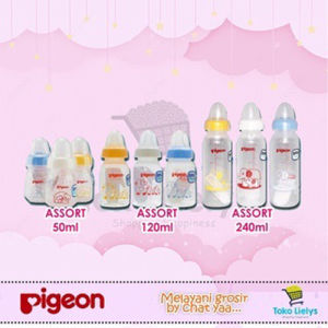 BOTOL SUSU PIGEON BPA FREE ASSORT 120ML 240ML