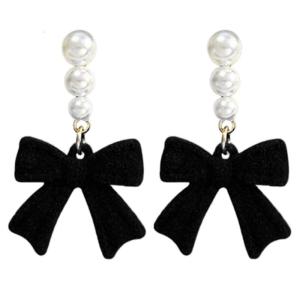 Cute Bowknot Shaped Earring Adornment for Women Elegant Bowknot Earring Ornament Trendy Womens Fashion Accessories