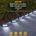 Lampu Solar Tangga Tahan Air LED Step Light Outdoor Waterproof Solar Powered For Garden Fence Deck Lighting. 