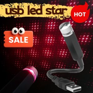 USB LED Star Projector with Flexible Neck Red Light Effect Hot Sale