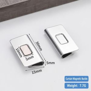 WFYW 1 Pairs ic Attraction Curtain Closure Clip Metal Detachable Curtain Clips Curtain Fixing Buckle Window Curtain