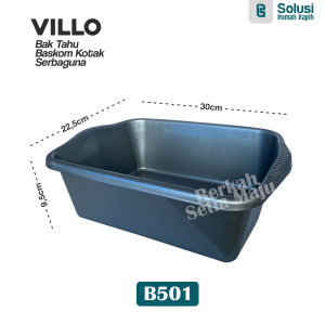 Box Persegi Plastik Kotak Penyimpanan Jumbo 30 Liter Baskom Murah Panci serbaguna bpa free Tabitha