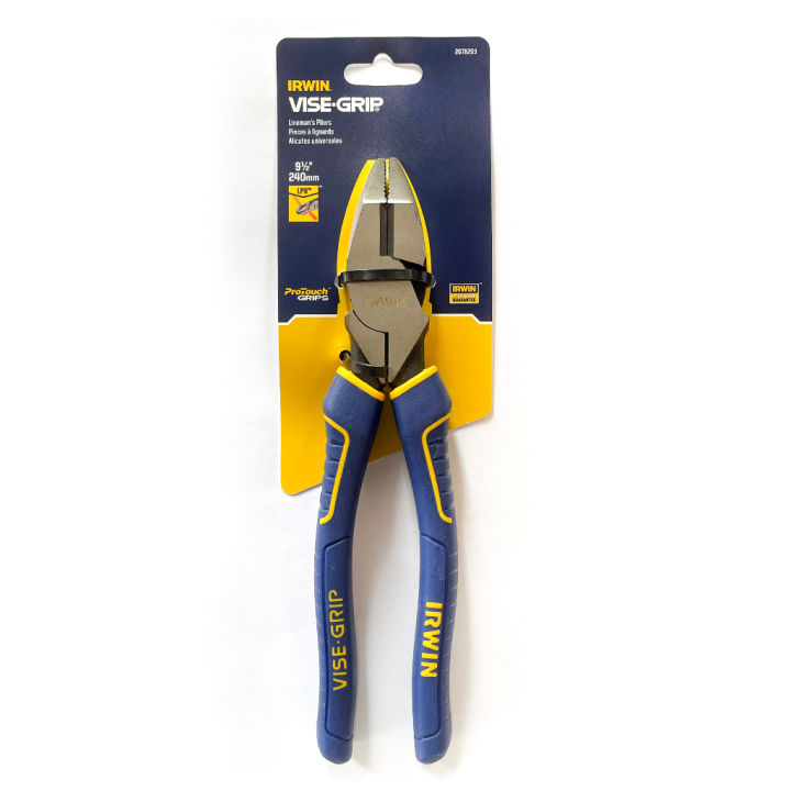 Irwin VISE-GRIP Lineman's Pliers, 9.5 Inch - Laser Heat-Treated Cutting Edge - View #7