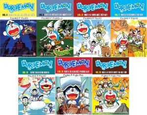 Sách - Combo 7 quyển Doraemon dài (giao tập ngẫu nhiên) + bán kèm 1 bút viết