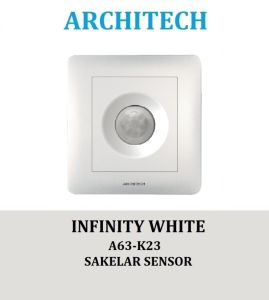 ARCHITECH INFINITY A63-K23 Sakelar - Saklar Lampu Sensor WHITE