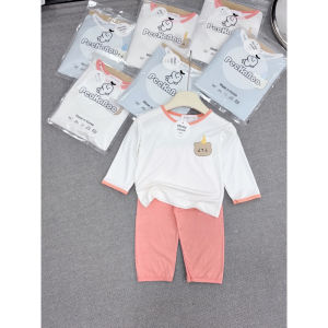 Bộ quần áo dài tay cho bé trai bé gái Tukibaby chất thun lạnh mịn mát đồ bộ dài tay cho bé túi zip