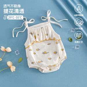 Baby clothes romper for summer a Thin-style baby cotton romper with suspenders for newborns