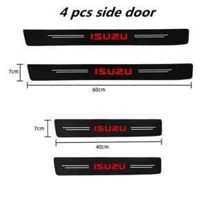 Carbon Fiber Look Car Door Trunk Strip Decal – Self-Adhesive Anti-Scratch Vinyl Sticker Universal Fit – For Isuzu D-MAX WFR VAN NFR ATV TROOPER