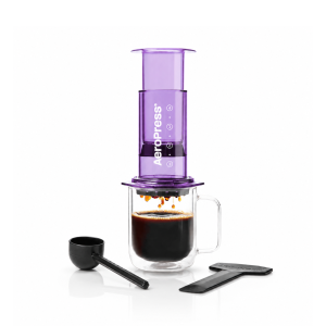 AeroPress Clear Colours 3 in 1 Coffee Press & Travel Go Plus Complete Travel System Coffee Maker