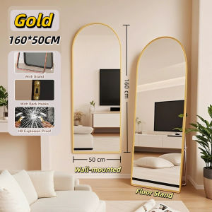 【Warranty】HD Mirror High-definition Full-body Mirror Bathroom Floor Mirror Floor-To-Ceiling Wall Mounting Mirror