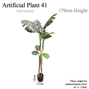 ⭐MONSTERA⭐ Artificial Plant Decor Tree Indoor Plant Decoration Plant Home Decor Office Plant Lobby Plant Decoration Artificial Greenery Indoor Tree Artificial Plant Decoration Indoor Plant Decor for Home Office Hotel Lobby Interior Decoration