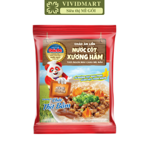 [GÓI LẺ] - ASIAFOODS - Cháo dinh dưỡng nước cốt xương hầm Gấu đỏ 2 vị: Thịt bằm Thịt gà Cháo Gấu đỏ ăn liền (57g/gói)