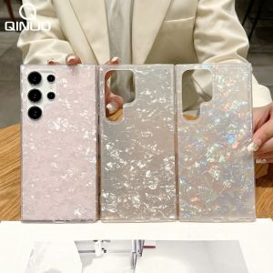 Glitter Dream Shell Marble Case For Samsung Galaxy S24 S23 S22 S21 Plus Ultra Note20 A35 A55 A54 A73 A53 A52 Soft Silicone Cover