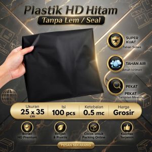 ( Ekonomis ) Plastik 25 x 35 ekonomis / Plastik packing 25 x 35 HD tanpa plong / plastik sampah ekonomis / plastik hitam/ plastik packing hitam / polybag