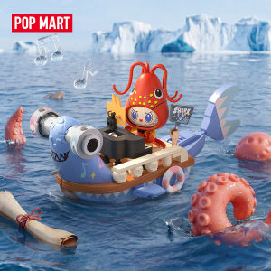 POP MART THE MONSTERS Chasing Mermaids Series Blocks-The Tiny Hammerhead Labubu
