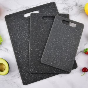 MERCUR Antibacterial PP Cutting Board Anti-mildew Marble Texture Vegetable Cutting Board Durable Double-sided Meat Chopping Board Dishwasher Safe