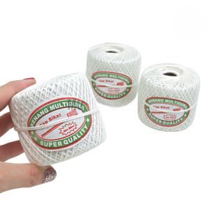 Benang Kasur Rami Cap Sikat / Tali Bendera Plastik Merah Putih Multiguna / Tali Bangunan Kerajinan