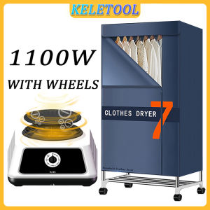 Large Capacity Portable 2-Tier Dryer with Timer Washer Drying Closet Electric Drying Rack Household Convenience