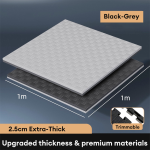 MY-HI EVA Foam Pad 2.5CM Extra Thick EVA Foam Mat - Exercise Mat / Baby Play Mat / Interlocking Tiles - Anti-Slip & Waterproof - With Edge Guards