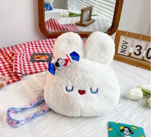 Túi đeo chéo Thỏ Bông Kẹo Bơ có dây đeo in hình siêu cute Túi đeo chéo đeo vai hottrend dễ thương đáng yêu cho bạn gái