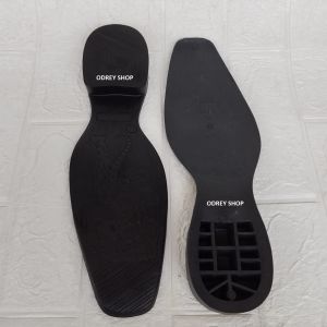 Sol Sepatu Pantofel Outsole Odrey Alas Bawah Lancip Anti Slip Lentur  TPR Hitam  Tiger  size 38 - 44