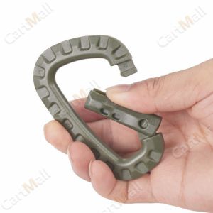 Climbing Carabiner D-Ring Key Chain Clips Hook Camping Plastic Buckle