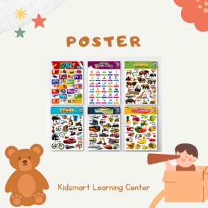 Paket Poster Edukasi Anak: Poster Alfabet Hijaiyah & Peta Dunia