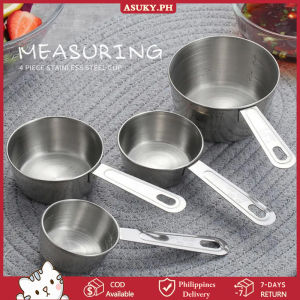 Measuring Cup Stainless Steel Measuring Spoon Set Polished Easy Clean Handle Scale Cup Baking Tools