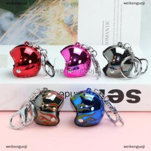 [COD] weikenguoji Creativity Motorcycle Helmets Keychains Cute Safety Helmet Pendant Neutral Car Key Chain Hot Bags Keyring Jewelry Gift Wholesale