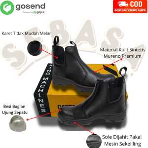 sep[atu safety semi boot slip onsebasa pelindung sepatu kerja