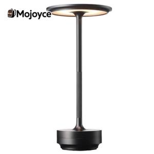 Rechargeable Metal Table Lamp Dimmable Portable LED Desk Lamp with 3 Color Modes for Indoor Outdoor Restaurant Living Room Bedroom