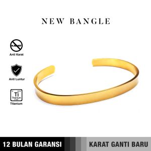 Emrys NEW BANGLE Titanium Real Anti Karat Gelang Titanium Pria Wanita