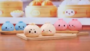 【COD】Cute Dumpling Squishy Bubble Blowing Stress Relief Toy Slow Rising Fidget