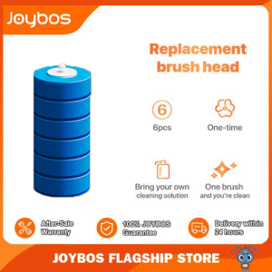 JOYBOS [ฟรีรีฟิว6ชิ้น] พรีเมี่ยม แปรงขัดห้องน้ำใช้แล้วทิ้ง พร้อมแผ่นน้ำยาในตัว แปรงล้างห้องน้ำ ขัดชักโครก ไม้ขัดส้วม