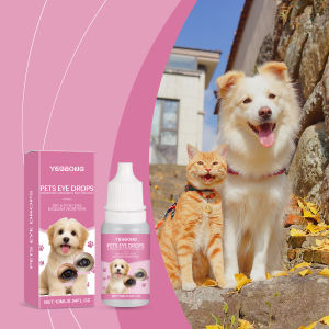 Yegbong pet eye drops Pet eye drops: A cleaning and care drop for cat and dog tear stains and secretions. Universal for pet cats and dogs Pet Tear Stains Eye Cleaning