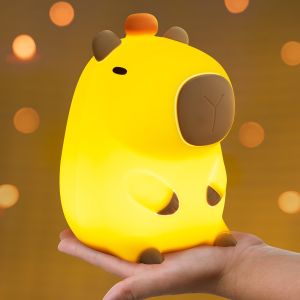 Lumens Cute Sleeping Duck lamp Led Table Lamp Silicone Touch Sensor with 30 Minutes Timer LED Night Light Smart Pat Light Mobile Phone Holder Rechargeable Silicone Night Light and Dimmable Cute Light Up Duck 硅胶小夜灯