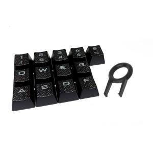 13PCS OEM Keycaps with Textured Surfaces for Improved Grip and Light Transmission for K70 K95 Keyboards