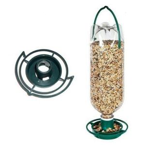 Automatic Bird Feeder Outdoor Hanging Type Parrots Feeding Dish Feed Bowl Cage Bird Toy Parrots Stand Perch Feeder