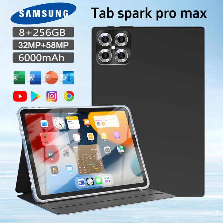 Samsung Spark pro max 10.1 inch 12GB+512GB Gaming Tablet Original Big Sale 2024 for Kids Samsung Tablet Online Class Smart Dual Sim Card On Sale Screen 5G Business Tablet COD MAYTEN